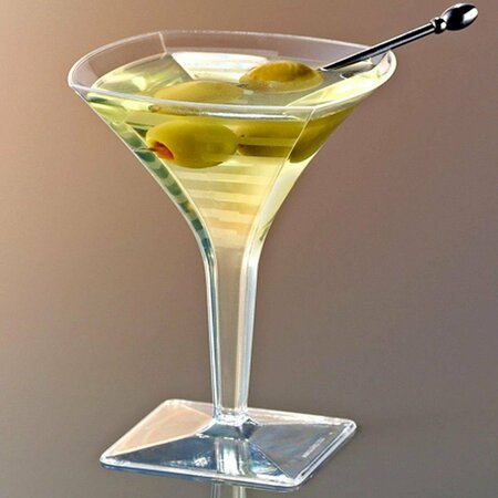 EMI YOSHI Squares Mini Martini Glass 2 oz, Clear EMI-SMTG2